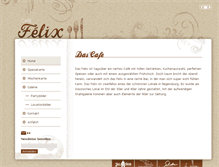 Tablet Screenshot of cafefelix.de